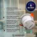 Ceiling Type WiFi Radar Motion Sensor For  Lights..