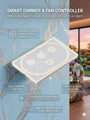 16 Amp WiFi , Wall Fan Switch touch Controller.